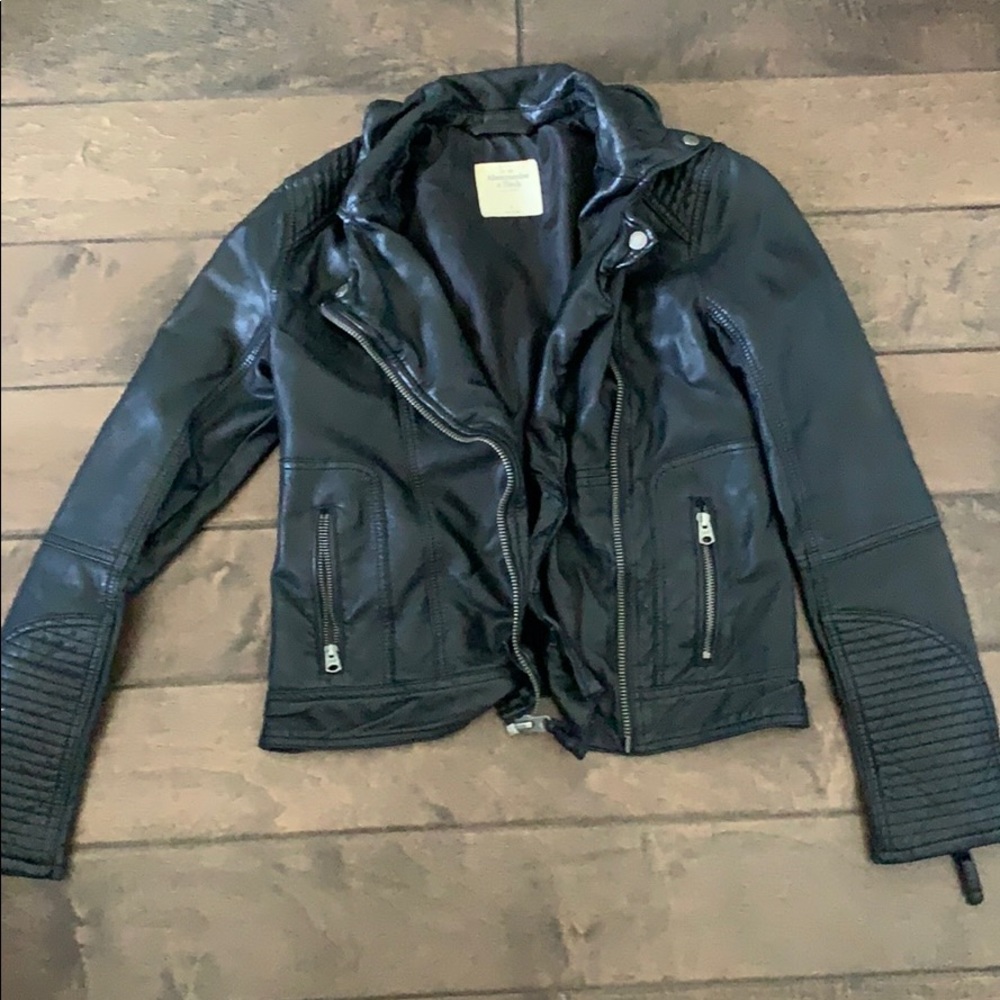 Abercrombie leather jacket